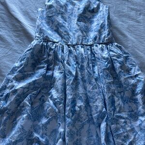 Disney Blue and White Floral Dress